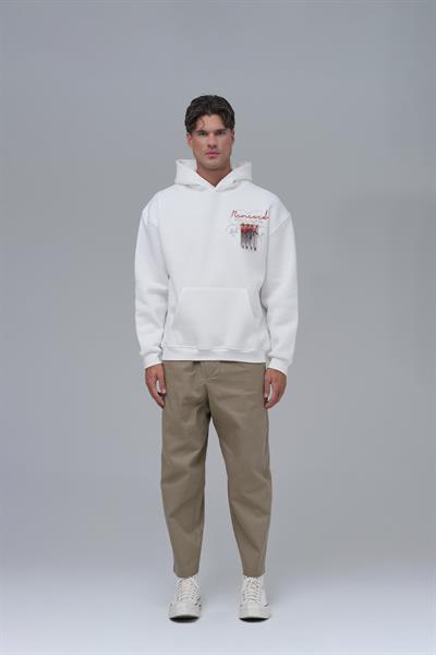 Renewed Flow Oversize Sweatshirt Erkek Ekru