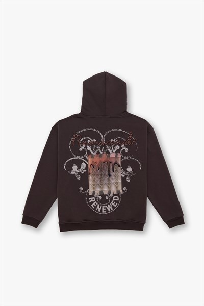 Renewed Flow Oversize Sweatshirt Erkek Kahverengi