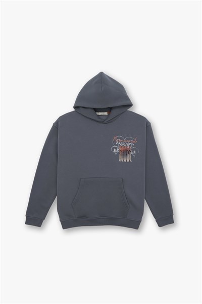 Renewed Flow Oversize Sweatshirt Erkek Füme