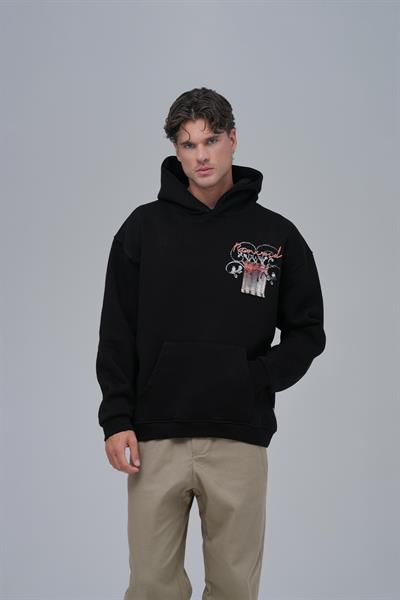 Renewed Flow Oversize Sweatshirt Erkek Siyah