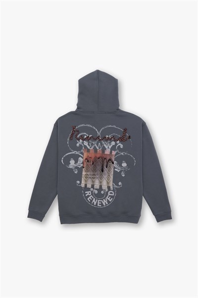 Renewed Flow Oversize Sweatshirt Erkek Füme