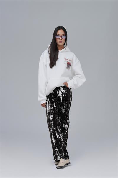 Renewed Flow Oversize Sweatshirt Kadın Ekru