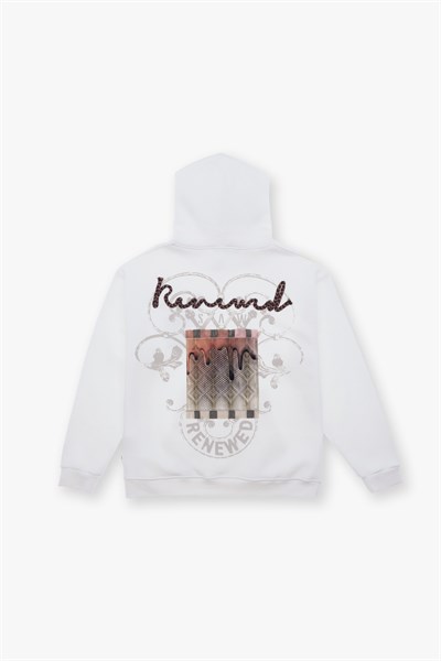 Renewed Flow Oversize Sweatshirt Kadın Ekru