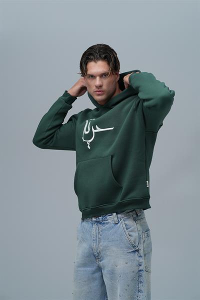 Roots & Freedom Oversize Sweatshirt Erkek Yeşil