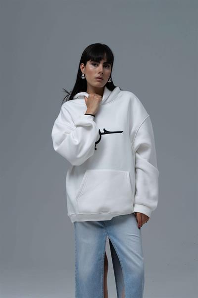 Roots & Freedom Oversize Sweatshirt Kadın Ekru