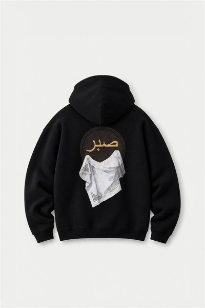 Sabr Heritage Oversize Erkek Sweatshirt Siyah