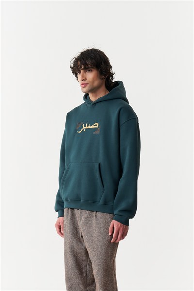 Sabr Heritage Oversize Erkek Sweatshirt Yeşil