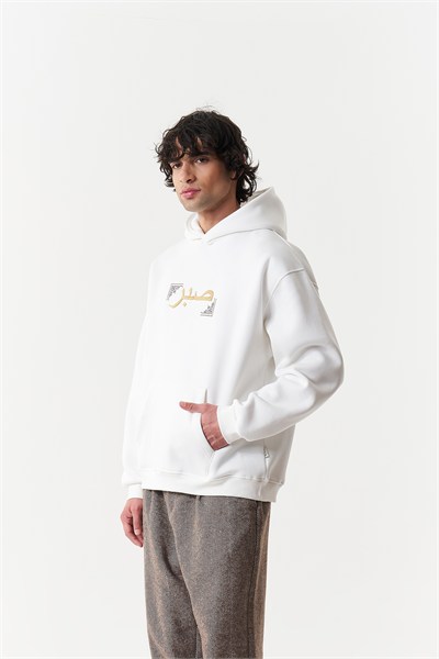 Sabr Heritage Oversize Erkek Sweatshirt Ekru