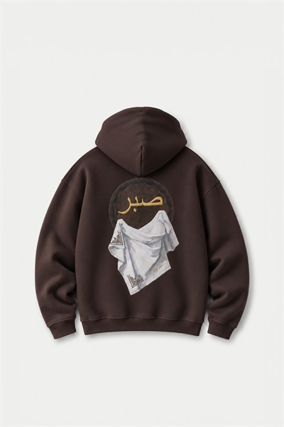 Sabr Heritage Oversize Erkek Sweatshirt Kahverengi