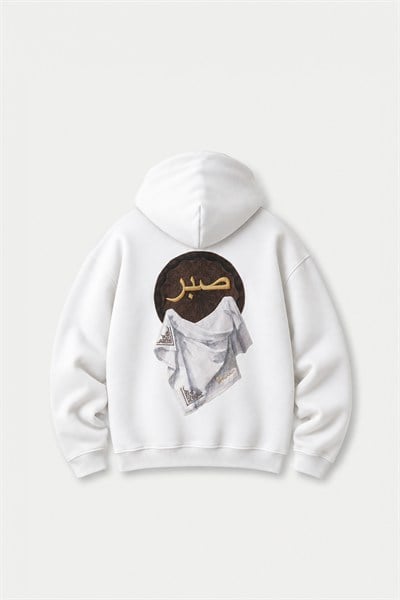 Sabr Heritage Oversize Erkek Sweatshirt Ekru