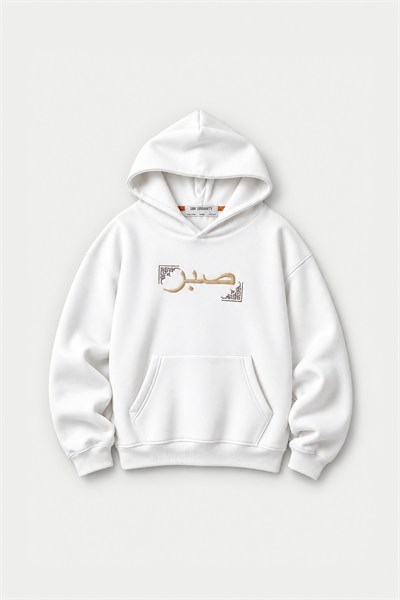 Sabr Heritage Oversize Erkek Sweatshirt Ekru