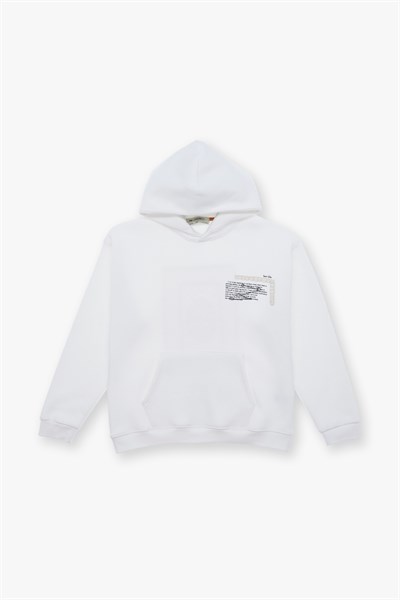 Sacred Geometry Oversize Sweatshirt Erkek Ekru