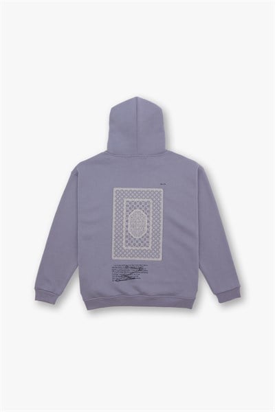 Sacred Geometry Oversize Sweatshirt Erkek Gri