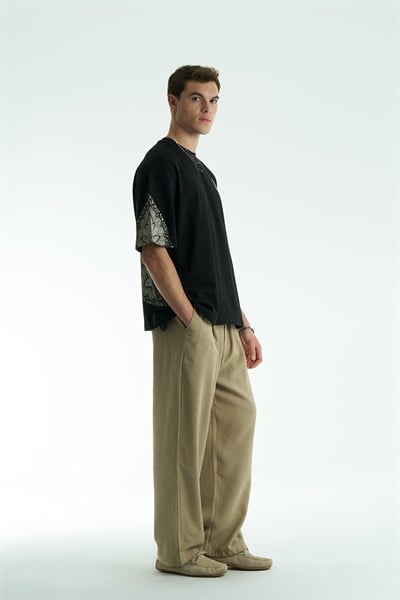 SAW Anatolia Oversize Erkek Tişört Siyah