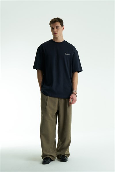 SAW Atelier Oversize Erkek Tişört Lacivert