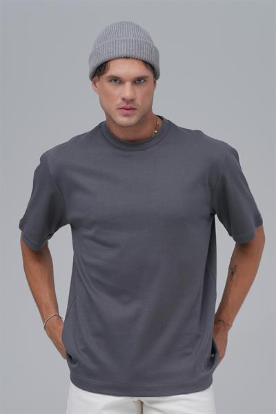 SAW Club Basic Regular Fit Tişört Erkek Füme