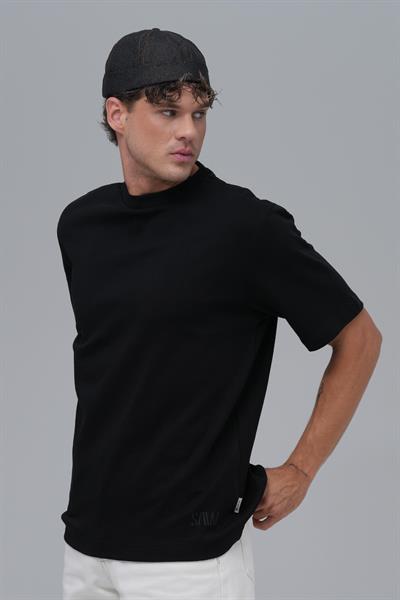 SAW Club Basic Regular Fit Tişört Erkek Siyah