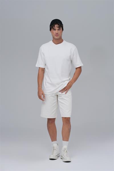 SAW Club Basic Regular Fit Tişört Erkek Ekru