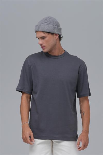 SAW Club Basic Regular Fit Tişört Erkek Füme