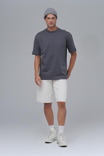 SAW Club Basic Regular Fit Tişört Erkek Füme
