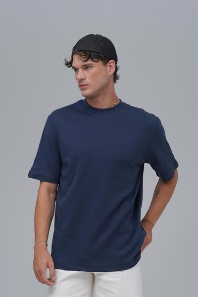 SAW Club Basic Regular Fit Tişört Erkek Lacivert
