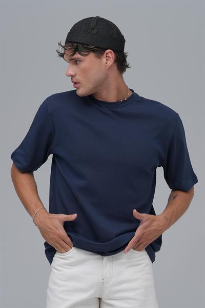 SAW Club Basic Regular Fit Tişört Erkek Lacivert