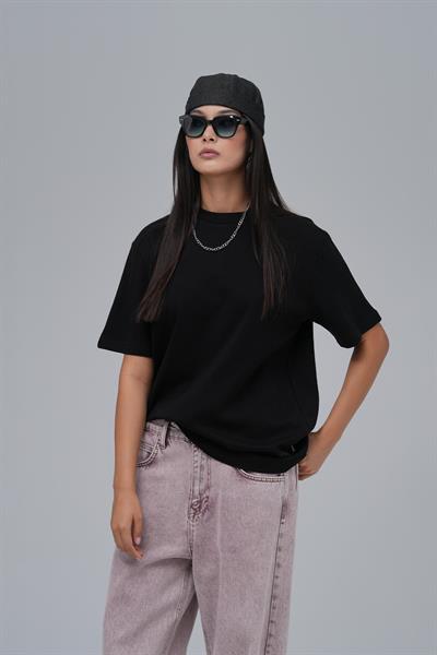 SAW Club Basic Regular Fit Tişört Kadın Siyah