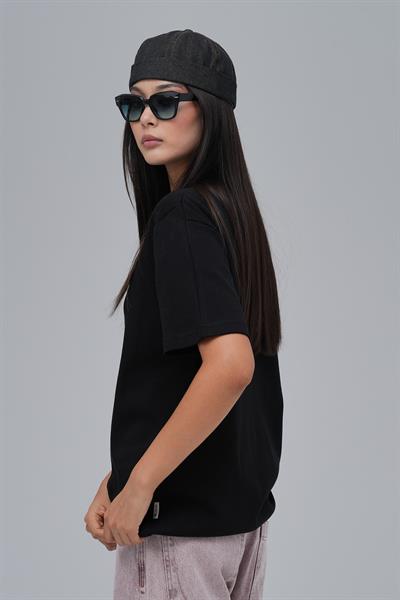 SAW Club Basic Regular Fit Tişört Kadın Siyah