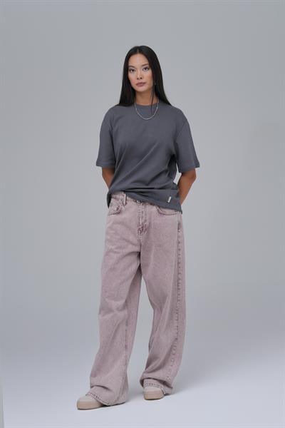 SAW Club Basic Regular Fit Tişört Kadın Füme