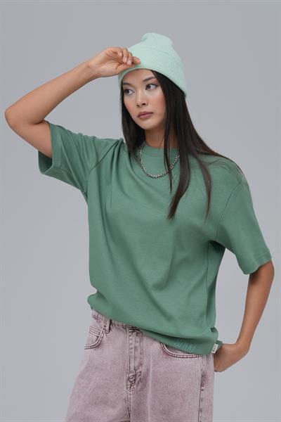 SAW Club Basic Regular Fit Tişört Kadın Yeşil