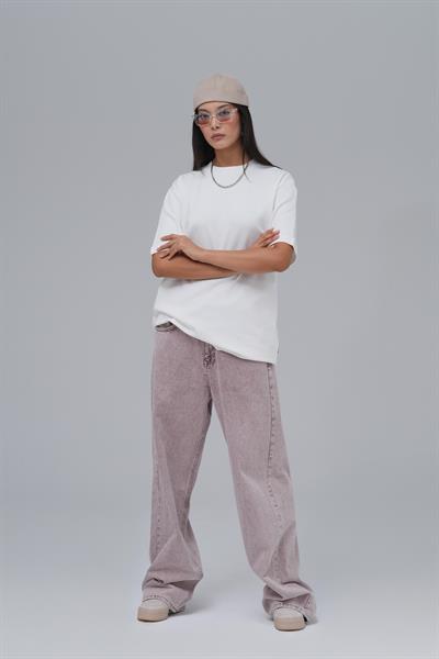 SAW Club Basic Regular Fit Tişört Kadın Ekru