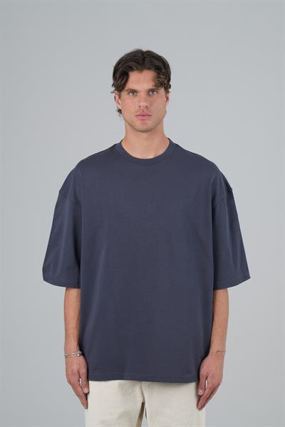 SAW Club Super Oversized Basic Tişört Erkek Füme