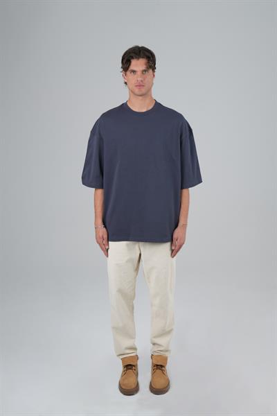 SAW Club Super Oversized Basic Tişört Erkek Füme