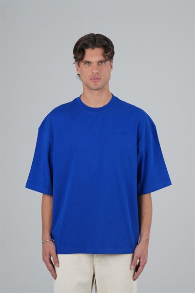 SAW Club Super Oversized Basic Tişört Erkek Royal Blue
