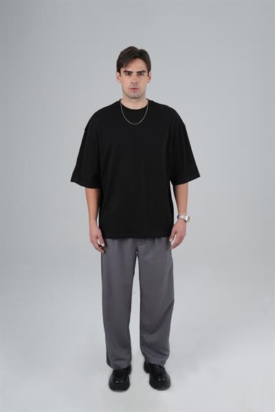 SAW Club Super Oversized Basic Tişört Erkek Siyah