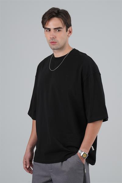 SAW Club Super Oversized Basic Tişört Erkek Siyah
