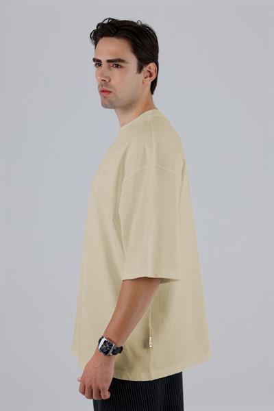 SAW Club Super Oversized Basic Tişört Erkek Stone