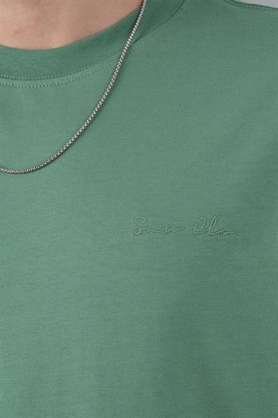 SAW Club Super Oversized Basic Tişört Erkek Yeşil