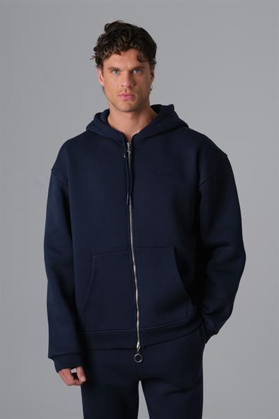SAW Club Fermuarlı Sweatshirt Erkek İndigo