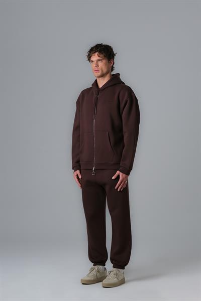 SAW Club Fermuarlı Sweatshirt Erkek Kahverengi