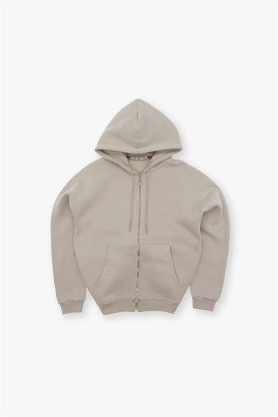 SAW Club Fermuarlı Sweatshirt Erkek Stone