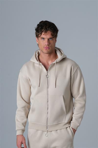 SAW Club Fermuarlı Sweatshirt Erkek Stone