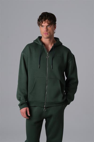 SAW Club Fermuarlı Sweatshirt Erkek Yeşil