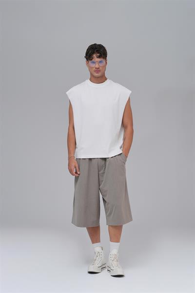 SAW Club Oversize Atlet Erkek Ekru