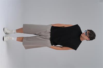 SAW Club Oversize Atlet Erkek Siyah