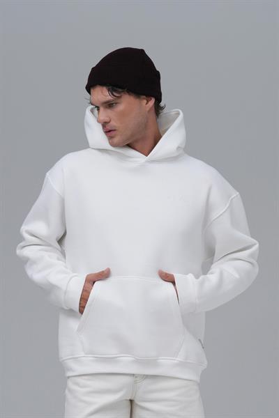SAW Club Oversize Sweatshirt Erkek Ekru