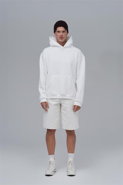 SAW Club Oversize Sweatshirt Erkek Ekru