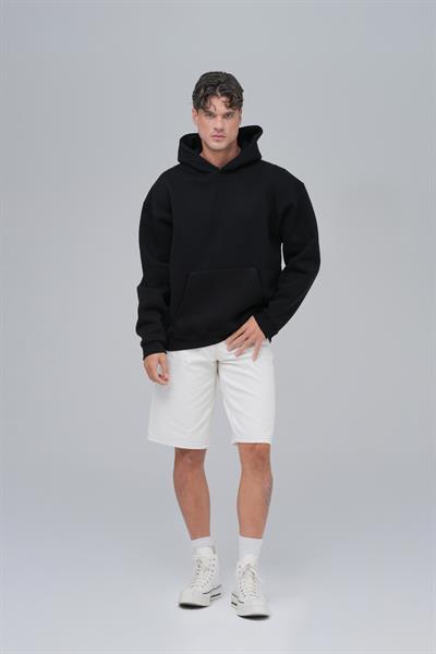 SAW Club Oversize Sweatshirt Erkek Siyah