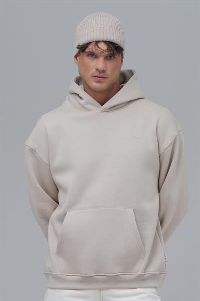 SAW Club Oversize Sweatshirt Erkek Stone