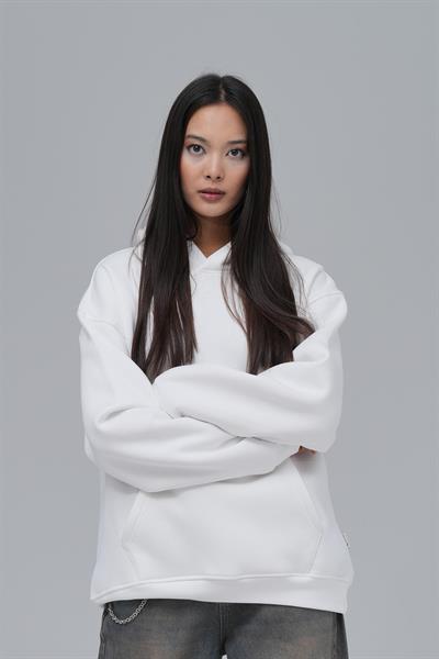 SAW Club Oversize Sweatshirt Kadın Ekru